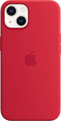 Apple Silicone Case with MagSafe Silicone Back Cover Product Red (iPhone 13)