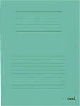 Next Clipboard Bifold for Paper A4 Green 1pcs