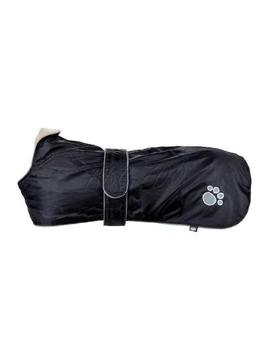 Trixie Orleans Black Fleece / Waterproof Dog Coat with 25cm Back Length