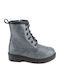 Kinderstiefel mit Reißverschluss Silber