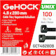 GeHock Δεματικά Καλωδίων Πλαστικά 280mmx4.8mm σε Μαύρο χρώμα (100τμχ) (148280)