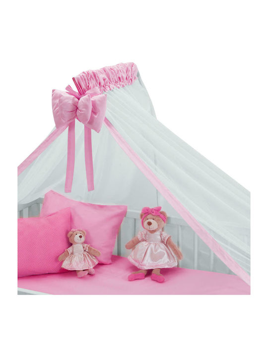 Das Home Tulle Baby Crib Mosquito Net Relax 440x170cm Pink