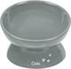 Trixie Ergonomic Shape Ceramic Bowl Food & Water for Dog & Cat with Base 350ml 17cm in Gray Color