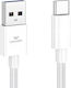 Leewello USB 2.0 Cable USB-C Male - USB-A White 1m SJX-209