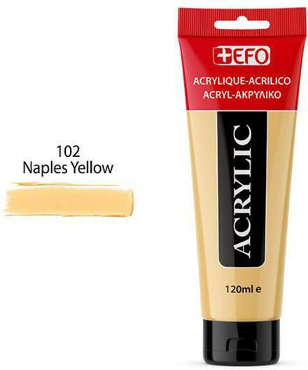 +Efo Acrylic Acrylic Paint Set Naples Yellow 102 120ml 1Stück 389102