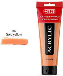 +Efo Acrylic Acrylic Paint Set in Yellow color 107 Gold Yellow 120ml 1pcs 389107