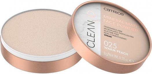 Catrice Cosmetics Clean ID Mineral Matt Face Powder Puder 025 Warmer Pfirsich 8g