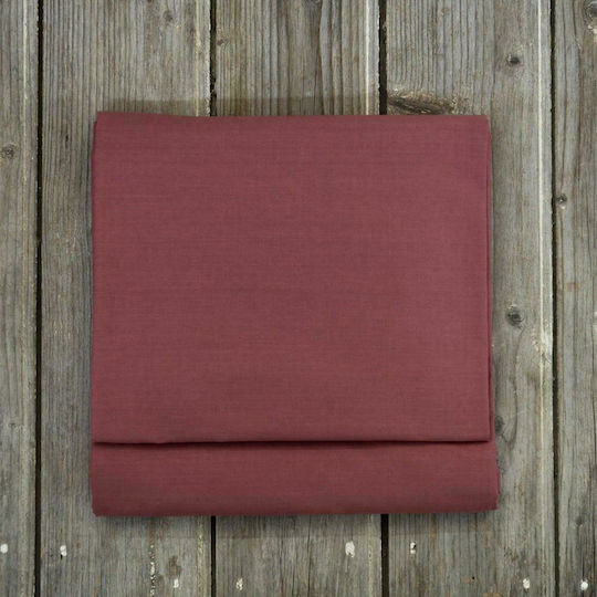 Nima Unicolors Σεντόνι King Size 270x280εκ. Wine Red