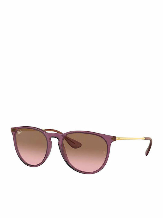 Ray Ban Erika Damen Sonnenbrille mit Lila Geste...