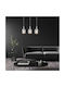 Rabalux Donati Pendant Light Silver Rail with Socket E27 60x60cm