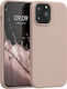 KWmobile Rubberized Back Cover Silicon roz înch...