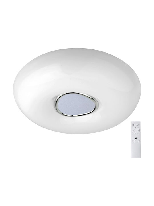 Rabalux Tayla Μοντέρνα Πλαστική Πλαφονιέρα Οροφής με Ενσωματωμένο LED σε Λευκό χρώμα 50cm