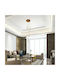 Rabalux Kassia Pendant Light Gold with Crystals for 5 Bulbs G9 27.5x11.5cm