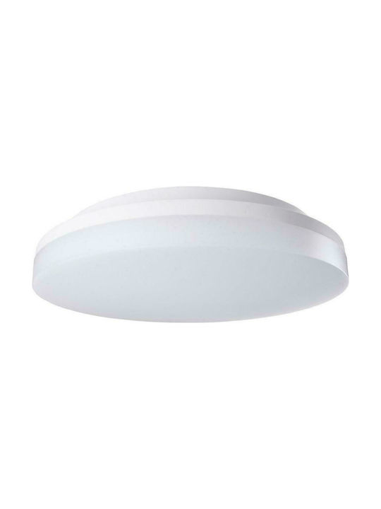 Rabalux Zenon Κλασική Πλαστική Πλαφονιέρα Οροφής με Ενσωματωμένο LED σε Λευκό χρώμα 22cm