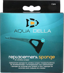 AQUA DELLA Algae Scraper spare sponges - 9,1x16x10mm - 2 pcs. + clip