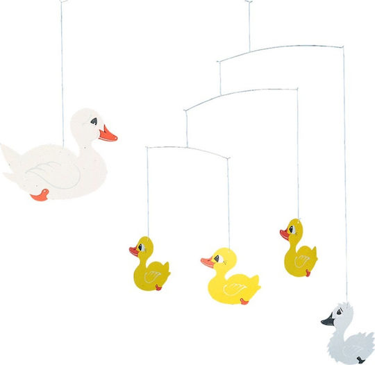 Anelixi Kids Room Decorative Mobile Yellow Ugly Duckling 43x43cm