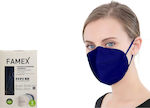 Famex Disposable Protective Mask FFP2 Particle Filtering Half NR Midnight Blue 100pcs
