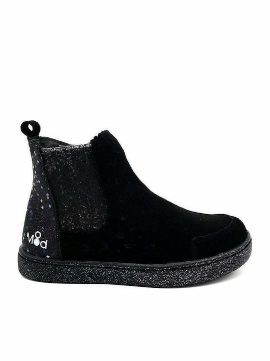 Mod8 Blanou Ghete Copii din Suede cu Fermuar Negre