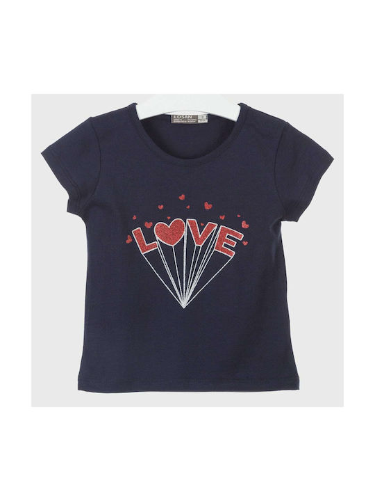 Losan Kinder-T-Shirt Marineblau 016-1082AL