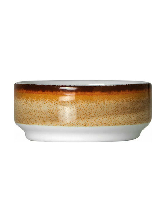 GTSA Porcelain Dip Bowl Καφέ with Diameter 7εκ. 1pcs