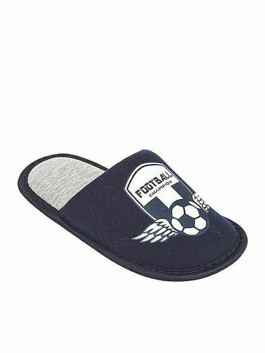 Mitsuko Kinderhausschuhe Marineblau
