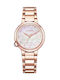 Citizen Watch with Pink Gold Metal Bracelet