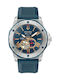 Bulova Marine Star Open Heartbeat Мъжки Часовник 44мм Автоматичен със Син Каучуков Каишка