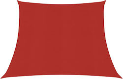 vidaXL Trapezförmig Sonnensegel Rot Mit Hoop 16...