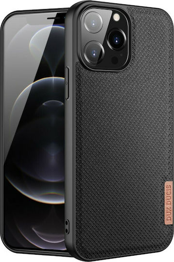 Dux Ducis Fino Back Cover Silicon / Tesatura Negru (iPhone 13 Pro Max)