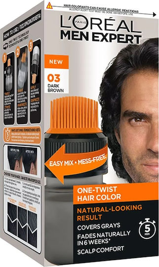 L'Oreal Paris Men Expert One Twist Haarfärbemittel 03 Dark Brown 50ml