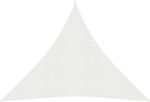 vidaXL Τριγωνικό Πανί Σκίασης Λευκό 6m 160gr/m² από HDPE 160 Γρ/μ²