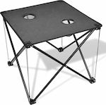 vidaXL Foldable Camping Table Grey