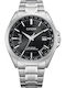 Citizen Ανδρικό Ρολόι 43mm Eco - Drive με Ασημί Μεταλλικό Μπρασελέ
