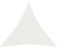 vidaXL Τριγωνικό Πανί Σκίασης Λευκό 4x5x5m 160gr/m²