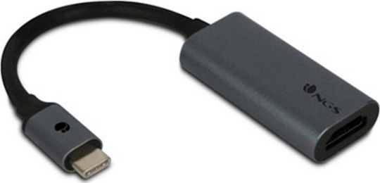NGS NGS-HUB-0055 Конвертор USB-C мъжки към HDMI женски Сив 1бр