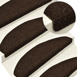 vidaXL Stair Mats Brown 56cm 149688 5pcs