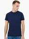 Superdry Vintage Ανδρικό T-shirt Navy Μπλε Μονόχρωμο