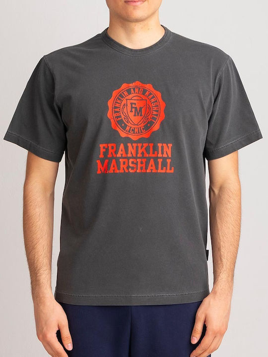 Franklin & Marshall Herren T-Shirt Kurzarm Schwarz