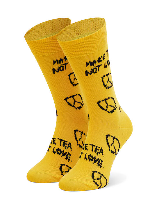 Happy Socks Monty Python Hell Κάλτσες με Σχέδια Κίτρινες