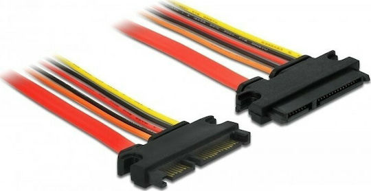 DeLock 22-Pin SATA III to 22-Pin SATA III Cable 0.1m Multicolour (84917)