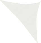 vidaXL Τριγωνικό Πανί Σκίασης Λευκό 5x6x5m 160gr/m² από HDPE 160 Γρ/μ²