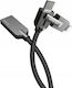 Mcdodo Braided Cablu USB la Lightning / micro USB cu mai multe porturi Negru 1.2m (CA-3911)