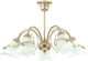 Luminex Kokarda Gold Ceiling Light with E14 Socket
