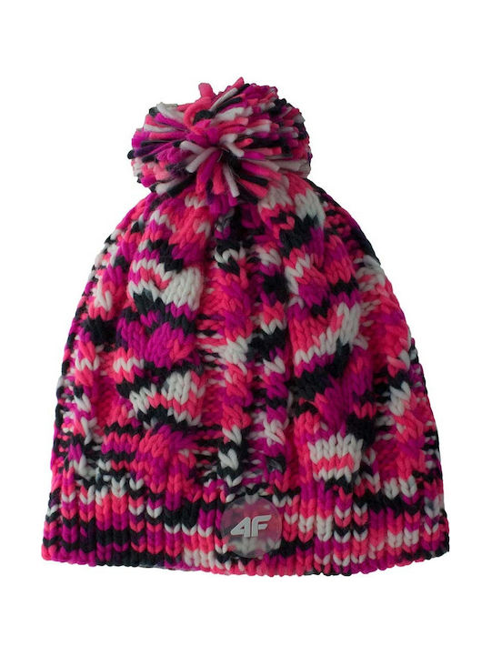 4F Kids Beanie Knitted Fuchsia