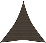 vidaXL Triangular Shade Sail Brown 4x5x5m 160gr/m²