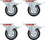 vidaXL Wheel Wheels Swivel 8pcs 75mm