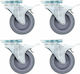 vidaXL 277839 Rotating Wheels from Rubber 24 Pi...