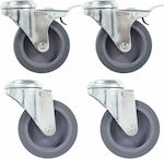 vidaXL Wheel Wheels Swivel 8pcs 75mm