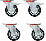 vidaXL Wheel Wheels Swivel 8pcs 75mm