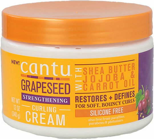 Cantu Grapeseed Curling Cream Conditioner Reconstruction/Nourishment 340gr